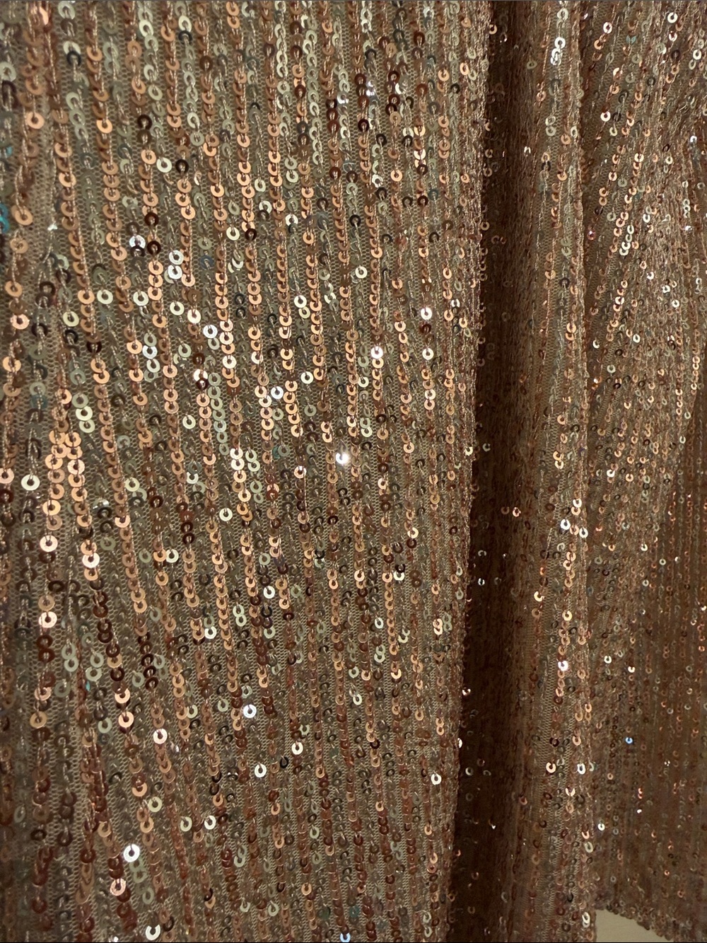 LOFT Rose Gold Sequin Camisole Top XL - Picture 3 of 7